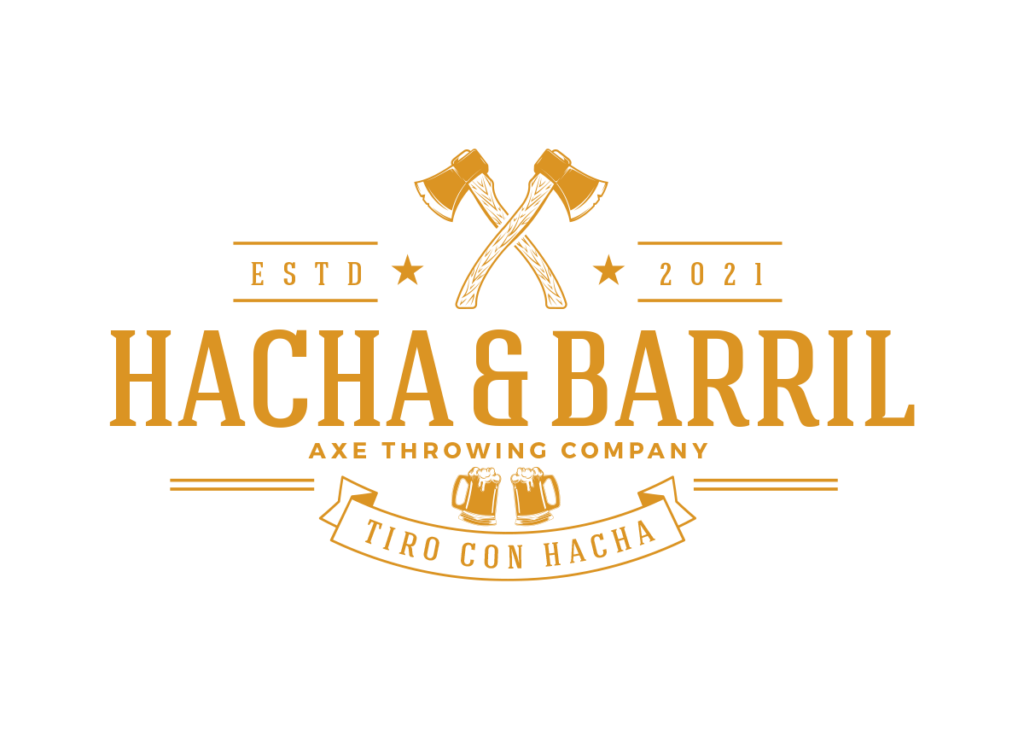 hacha y barril